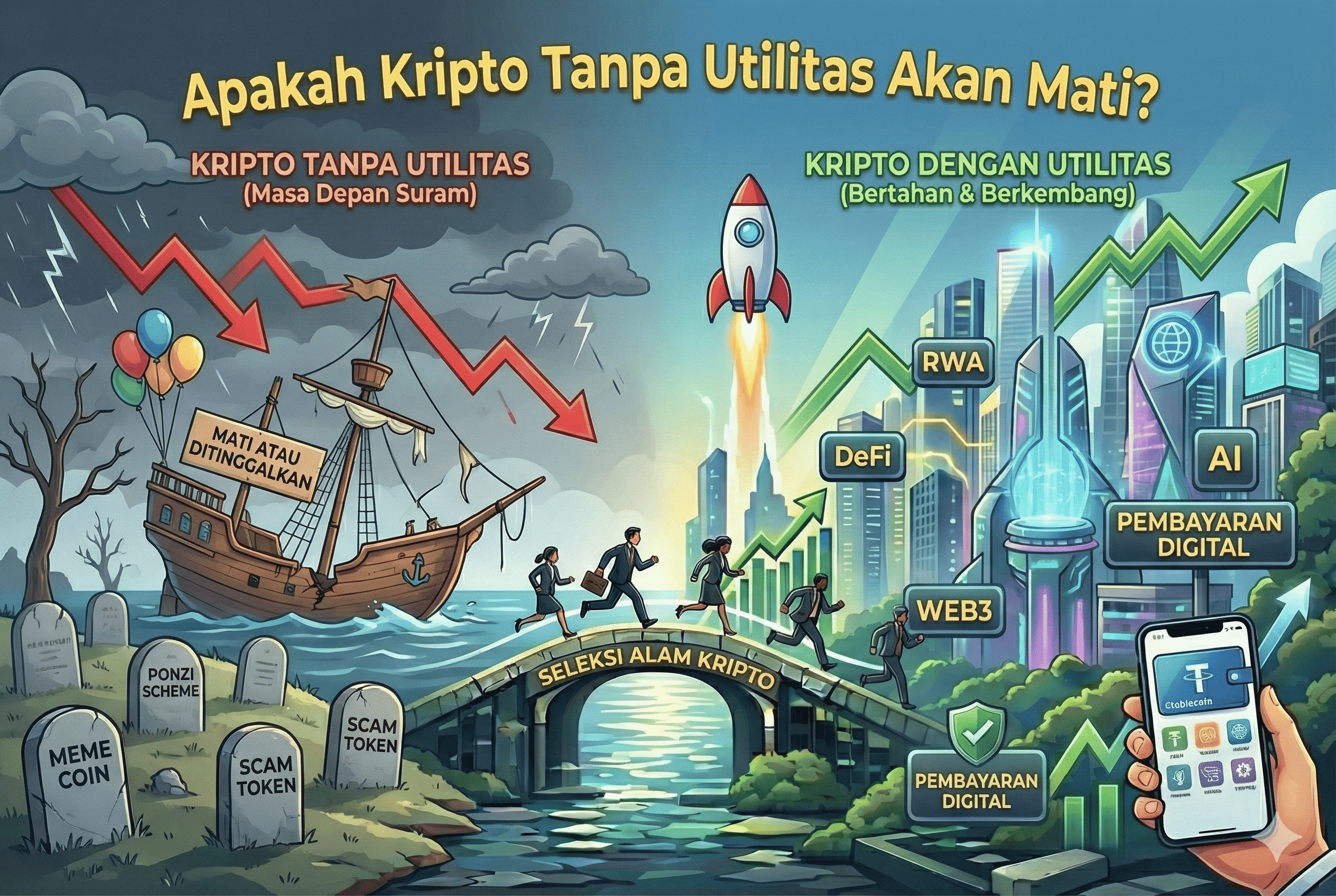 Apakah Kripto Tanpa Utilitas Akan Mati?